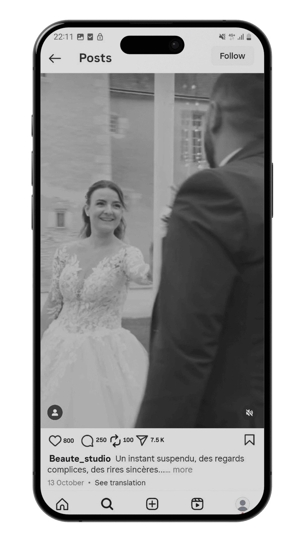 Social media content sample